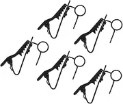 Kisangel 5pcs Lavalier Microphone Clips Secure Clip Mic Holders for Video Recording Live Streaming Interviews for Easy Installation Shirts Collars
