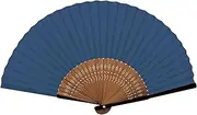 [新日本カレンダー] New Japan Calendar Folding Fan, Nippon Color, Navy Blue, 660