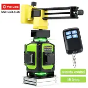 MW-94D-4GX 16-line 4D Laser Level Professional Level w/ 515NM Green Laser Light