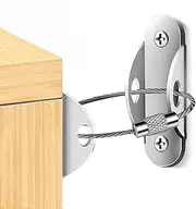 Furniture Anti Tilt Kit - High Performance Furniture Straps, Child Safety Anti Tilt Kit | Safe Anti-tilt Straps for Dresser, Cupboard Safety Lock, Anti Tilt Furniture Safety for Home