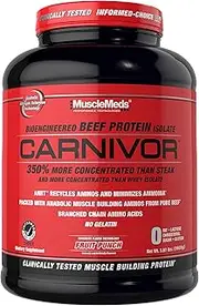 MuscleMeds Carnivor Beef Protein Isolate Powder, Fruit Punch, 56 Servings