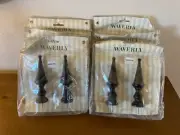 Lot of 6 VTG NEW WAVERLY Decorative Finials Kirsch Pointy Curtain Rod Ends