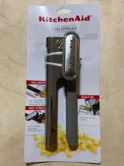 KitchenAid Can Opener Multi-Function Bottle Cap Removal Head Hand Crank Gray