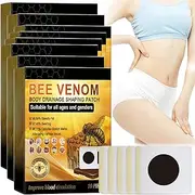 BSWELL Bee Venom Lymphatic Drainage Slimming Patch, Cvreoz Bee Venom Slimming Patches for Weight Loss, Bee Venom Detox Slimming Patch, Bee Venom Lymphatic Shaping Patch (80PCS)