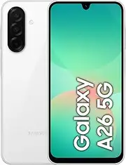 [Samsung] Galaxy A26 5G, Android Smartphone, 128GB Storage, 6GB RAM, White, 50MP Camera, Large Display, Long Battery Life (KSA Version)