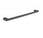 QUAZ 800MM SQUARE SINGLE TOWEL RAIL MATT BLACK