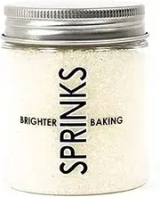 Sprinks Sanding Sugar Sprinkles 80g | White Sugar Cake Sprinkles | Cupcake Decorations | Sparkling White Sugar for Cakes Cookies Icing and Desserts | Mess-Free Jar | Perfect for Special Occasions