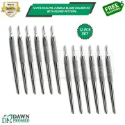 12 Pcs Round Pattern BP Scalpel Handle #3 Blade Holder Surgical Instrument