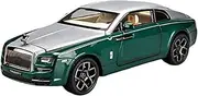Scale Finished Model Car 1:24 for Rolls Royce Wraith Alloy Car Model Diecasts Simulation Metal Car Toy Collection Gift Miniature Replica Car(Green)