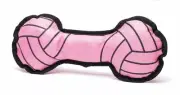 Pink Volleyball Sport Dog Toy - Nylon - Squeaker - fetch tug pull puppy squeaky