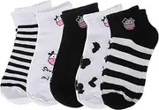 [Healeved] 5Pairs Cartoon Cow Short Socks for Comfortable Socks for Spring Summer and Autumn present for Birthdays and Holidays