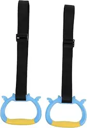 Kisangel Indoor Gym Equipment for Boys and Girls Boys and Girls Gymnastics Rings Straps Pull up Bars for Home Fitness Safe Exercise Toys