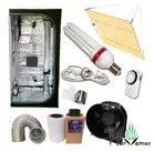 80x80x160M Hydroponic Grow Tent 130W CFL Bulb LED Panel 6in Fan Ventilation Kit