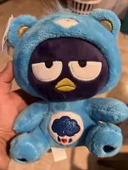 Sanrio Hello Kitty and Friends X Care Bears Badtz-Maru Grumpy Bear Plush