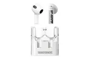 Transformers Wireless Earbud Earphones Headphones Bluetooth V5.3 Noise Reduction TF-T08 - White Silver