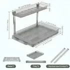 Under Sink Organizer 2 Tier Sliding Shelf Organizer Pull-Out Under Sink xidSY