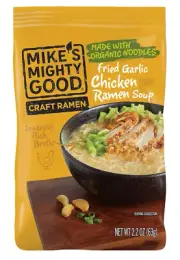 Ramen Chicken Noodle Soup Pillow Pack - Fried Garlic Chicken Ramen - Instant Ram