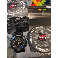 在飛比找蝦皮購物優惠-Casio G-shock 迷彩黑金 9.5成新