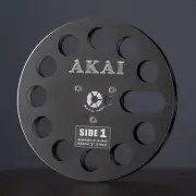 A NEW Standard 7" AKAI Gray Aluminum Take Up Reel Empty For 1/4" Tape Recorders