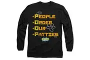 SpongeBob SquarePants Unisex Adult People Order Our Patties T-Shirt (Black) - UTTV10669