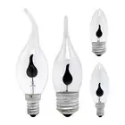 Box of 5 Flicker Flame Light Bulbs, E14/E27 Candelabra Base, 3 Watt