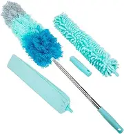 PLAFOPE 1 Set Telescopic Dust Cleaner Brush Long Handle Duster for Home Cleaning Durable Chenille Material for Sofas Ceilings Blinds and Fans