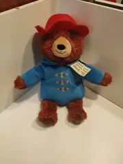 Paddington Bear 14" Stuffed Teddy Bear Animal Plush Doll Red Hat Rain Jacket