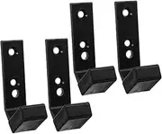 WOONEKY 4pcs Barbell Holder Wall Mount Rack Gym Storage Rack Home Gym Accessories Weight Lifting Barbell Storage