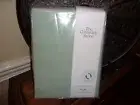 NIP The Company Store Seamist Green Cotton Percale Oversized Queen Flat Sheet