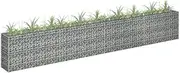 Raised Garden Bed, Elevated Planter Box Plant Container Gabion Galvanised Steel 360x30x60 cm