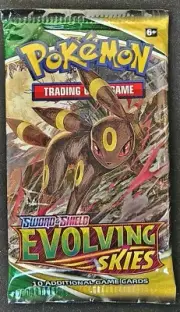 Pokémon Evolving Skies Umbreon Artwork Booster Pack New Factory Sealed SWSH 2021