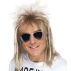 Ash Blonde 80s Mullet Wig for Adults - Retro Party Costume Accessory