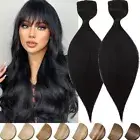 Russian One Piece Clip In 100% Real Remy Human Hair Extensions 3/4 Full Head 18"