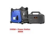 1* Gentrax 3.5KW Max 3.2KW Rated Inverter Generator + 1* VoltX 800W 518Wh Portable Power Station