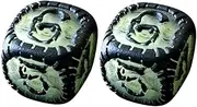 ORFOFE 2Pcs Glow The Dark Vintage Punk Dice Luminous Festival Dice for Party Games Role Playing Synthetic Material for Fun Joyful Atmosphere