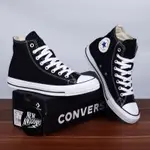 HITAM PUTIH CONVERSE HIGH ALL STAR I SHOES 運動鞋黑色白色 L 匡威休閒鞋男士