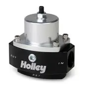 Holley Fuel Pressure Regulator Carburetted AN-8 Inlet/Outlet, AN-6 Return - 4.5 - 9 PSI, HO12-845