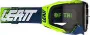 Leatt Velocity 6.5 Lime Motocross Goggles, black-grey for Men One Size Black Grey