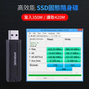 256G USB3.0 固態SSD高速隨身碟 SLC MLC 顆粒 金屬外殼 4K隨身碟 64G 128G 512G