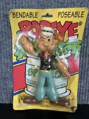 Vintage KFS Inc 1993 Bendable Poseable Popeye Figure Sealed Packaging