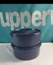 Tupperware Servalier Stacking Canister 2 Piece Set - 7.5 Cup
