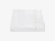 $385+tax MATOUK COTTON PERCALE GORDIAN KNOT EMBROIDERED QUEEN FLAT SHEET WHITE