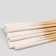 30/60pcs Disposable Longer Cotton Swab Brush Lint Free Micro Brushes Wood Cot=s=