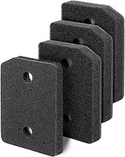 9164761 Plinth Filter Replacement for Miele T1 Dryer, Tumble Dryer Heat Pump Socket Filter Compatible With Miele T1 Heat Pump Tumble Dryer Includes 4 Foam Filters - Keep Your Dryer Efficient