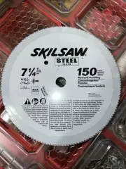 Skilsaw 7 1/4" 150 Steel Teeth .Fine Finish /plywood saw blade *FREE SHIPPING*