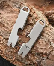 NewMini Titanium Alloy Keychain Multi Tool Pocket Pry Bar Crowbar Opener Cutter