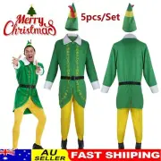 Buddy the Elf Costume Men's Christmas Elf Costume Cosplay Set Costume Xmas Gift