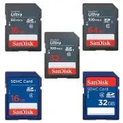 SanDisk SD Card 16GB 32GB 64GB Ultra Memory Card Camera Trail Cam Computer