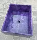 18"x12"Purple Amethyst Stone Sink / Countertop Vanity Sink /Handmade Wash Basin