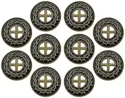 Crown of Thorns Coin, Bulk Pack of 10, by His Stripes We are Healed, Isaiah 53:5 Gift, Pocket Token of Healing and Protection, Collectible Challenge Coin for Easter, Sobriety & Recovery Chip